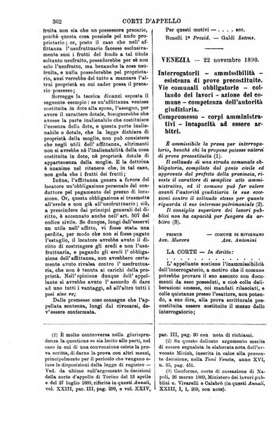 Annali della giurisprudenza italiana raccolta generale delle decisioni delle Corti di cassazione e d'appello in materia civile, criminale, commerciale, di diritto pubblico e amministrativo, e di procedura civile e penale