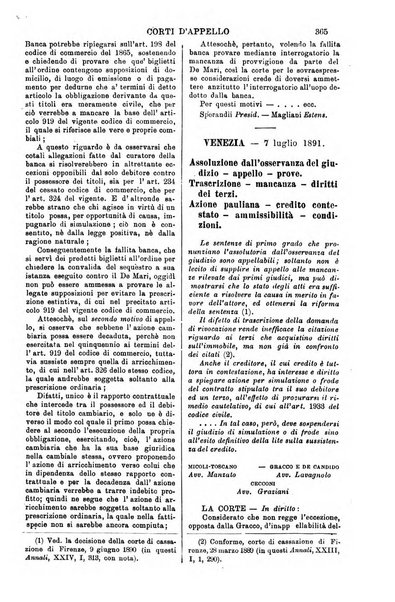 Annali della giurisprudenza italiana raccolta generale delle decisioni delle Corti di cassazione e d'appello in materia civile, criminale, commerciale, di diritto pubblico e amministrativo, e di procedura civile e penale