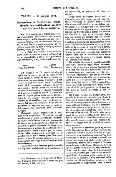 Annali della giurisprudenza italiana raccolta generale delle decisioni delle Corti di cassazione e d'appello in materia civile, criminale, commerciale, di diritto pubblico e amministrativo, e di procedura civile e penale