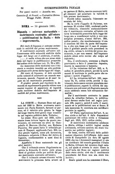 Annali della giurisprudenza italiana raccolta generale delle decisioni delle Corti di cassazione e d'appello in materia civile, criminale, commerciale, di diritto pubblico e amministrativo, e di procedura civile e penale