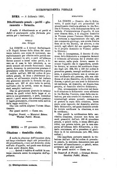 Annali della giurisprudenza italiana raccolta generale delle decisioni delle Corti di cassazione e d'appello in materia civile, criminale, commerciale, di diritto pubblico e amministrativo, e di procedura civile e penale