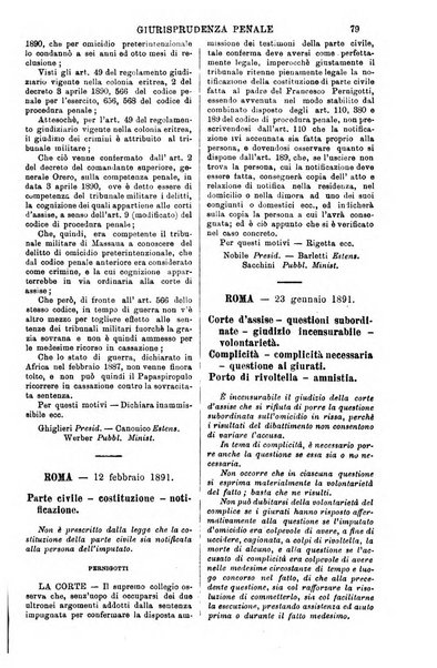 Annali della giurisprudenza italiana raccolta generale delle decisioni delle Corti di cassazione e d'appello in materia civile, criminale, commerciale, di diritto pubblico e amministrativo, e di procedura civile e penale