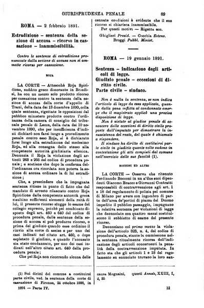 Annali della giurisprudenza italiana raccolta generale delle decisioni delle Corti di cassazione e d'appello in materia civile, criminale, commerciale, di diritto pubblico e amministrativo, e di procedura civile e penale