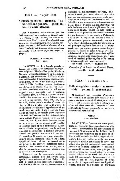 Annali della giurisprudenza italiana raccolta generale delle decisioni delle Corti di cassazione e d'appello in materia civile, criminale, commerciale, di diritto pubblico e amministrativo, e di procedura civile e penale