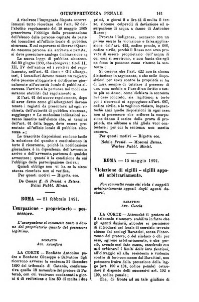 Annali della giurisprudenza italiana raccolta generale delle decisioni delle Corti di cassazione e d'appello in materia civile, criminale, commerciale, di diritto pubblico e amministrativo, e di procedura civile e penale