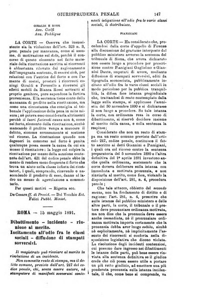 Annali della giurisprudenza italiana raccolta generale delle decisioni delle Corti di cassazione e d'appello in materia civile, criminale, commerciale, di diritto pubblico e amministrativo, e di procedura civile e penale