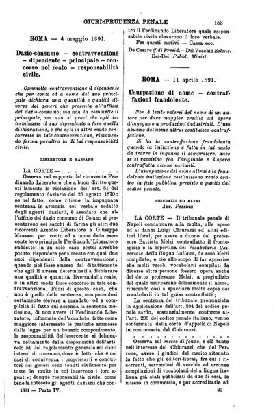 Annali della giurisprudenza italiana raccolta generale delle decisioni delle Corti di cassazione e d'appello in materia civile, criminale, commerciale, di diritto pubblico e amministrativo, e di procedura civile e penale