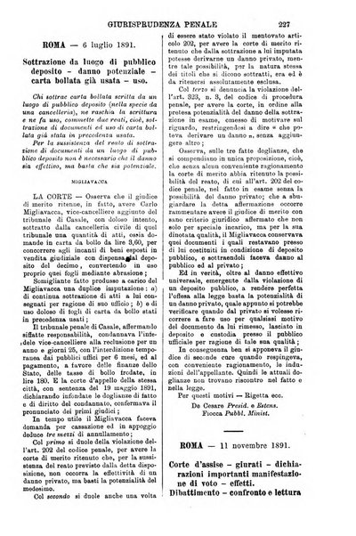 Annali della giurisprudenza italiana raccolta generale delle decisioni delle Corti di cassazione e d'appello in materia civile, criminale, commerciale, di diritto pubblico e amministrativo, e di procedura civile e penale