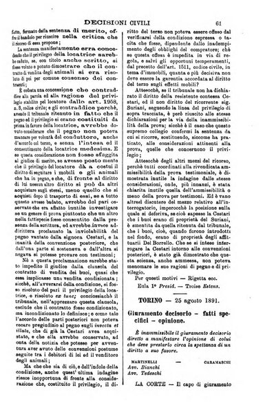 Annali della giurisprudenza italiana raccolta generale delle decisioni delle Corti di cassazione e d'appello in materia civile, criminale, commerciale, di diritto pubblico e amministrativo, e di procedura civile e penale