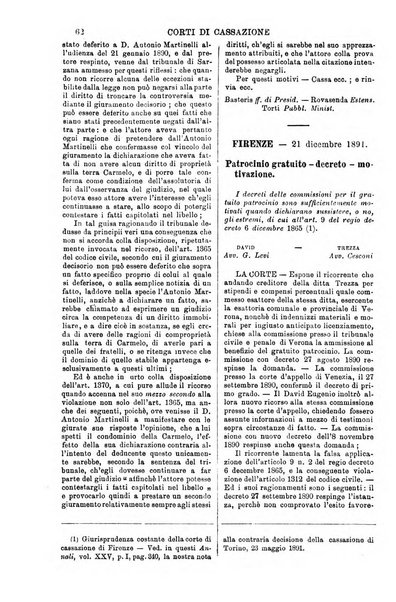 Annali della giurisprudenza italiana raccolta generale delle decisioni delle Corti di cassazione e d'appello in materia civile, criminale, commerciale, di diritto pubblico e amministrativo, e di procedura civile e penale