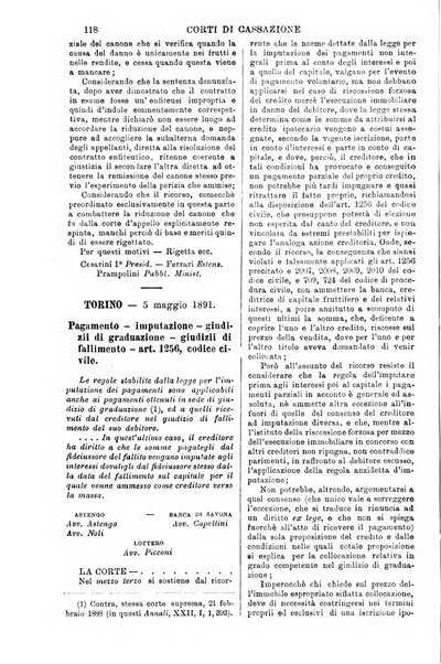 Annali della giurisprudenza italiana raccolta generale delle decisioni delle Corti di cassazione e d'appello in materia civile, criminale, commerciale, di diritto pubblico e amministrativo, e di procedura civile e penale