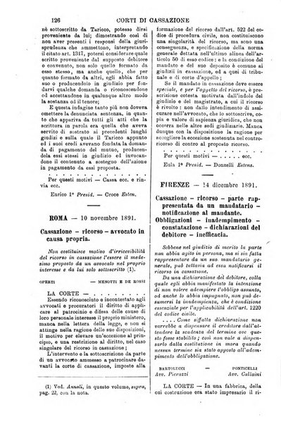 Annali della giurisprudenza italiana raccolta generale delle decisioni delle Corti di cassazione e d'appello in materia civile, criminale, commerciale, di diritto pubblico e amministrativo, e di procedura civile e penale