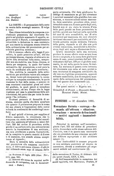 Annali della giurisprudenza italiana raccolta generale delle decisioni delle Corti di cassazione e d'appello in materia civile, criminale, commerciale, di diritto pubblico e amministrativo, e di procedura civile e penale