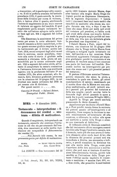 Annali della giurisprudenza italiana raccolta generale delle decisioni delle Corti di cassazione e d'appello in materia civile, criminale, commerciale, di diritto pubblico e amministrativo, e di procedura civile e penale