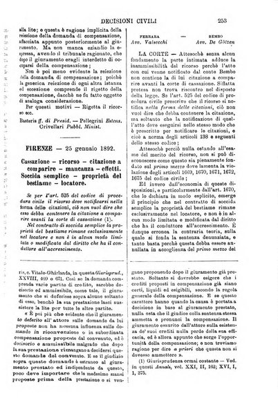 Annali della giurisprudenza italiana raccolta generale delle decisioni delle Corti di cassazione e d'appello in materia civile, criminale, commerciale, di diritto pubblico e amministrativo, e di procedura civile e penale