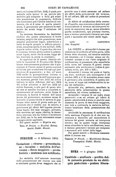 Annali della giurisprudenza italiana raccolta generale delle decisioni delle Corti di cassazione e d'appello in materia civile, criminale, commerciale, di diritto pubblico e amministrativo, e di procedura civile e penale