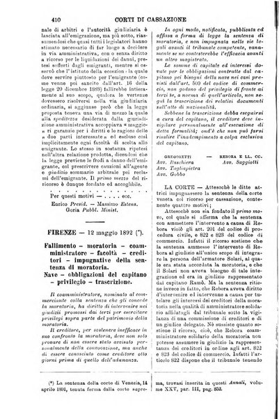 Annali della giurisprudenza italiana raccolta generale delle decisioni delle Corti di cassazione e d'appello in materia civile, criminale, commerciale, di diritto pubblico e amministrativo, e di procedura civile e penale