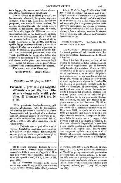 Annali della giurisprudenza italiana raccolta generale delle decisioni delle Corti di cassazione e d'appello in materia civile, criminale, commerciale, di diritto pubblico e amministrativo, e di procedura civile e penale