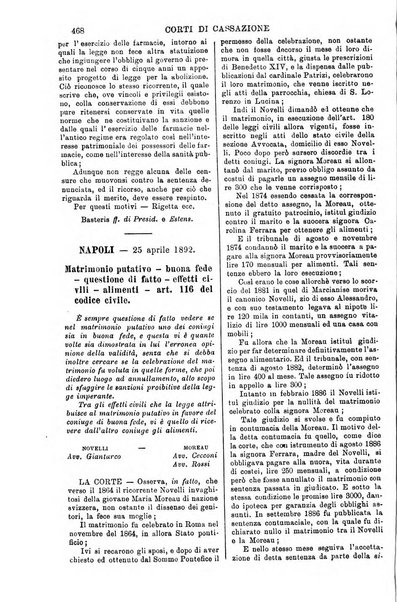 Annali della giurisprudenza italiana raccolta generale delle decisioni delle Corti di cassazione e d'appello in materia civile, criminale, commerciale, di diritto pubblico e amministrativo, e di procedura civile e penale