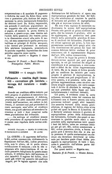 Annali della giurisprudenza italiana raccolta generale delle decisioni delle Corti di cassazione e d'appello in materia civile, criminale, commerciale, di diritto pubblico e amministrativo, e di procedura civile e penale