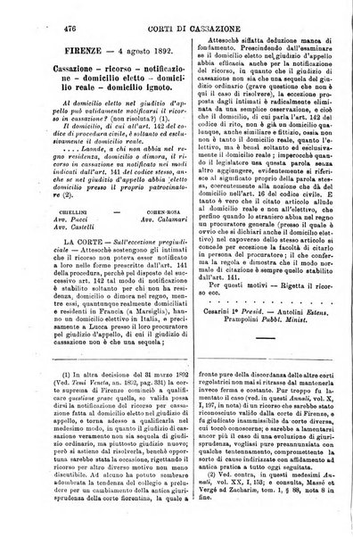 Annali della giurisprudenza italiana raccolta generale delle decisioni delle Corti di cassazione e d'appello in materia civile, criminale, commerciale, di diritto pubblico e amministrativo, e di procedura civile e penale