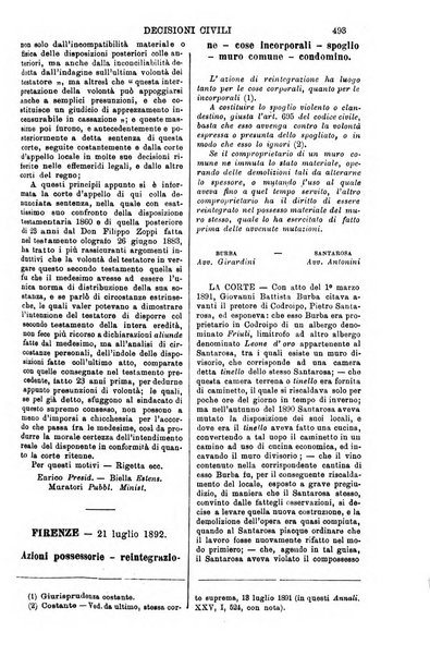 Annali della giurisprudenza italiana raccolta generale delle decisioni delle Corti di cassazione e d'appello in materia civile, criminale, commerciale, di diritto pubblico e amministrativo, e di procedura civile e penale