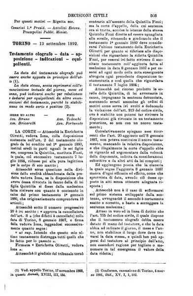 Annali della giurisprudenza italiana raccolta generale delle decisioni delle Corti di cassazione e d'appello in materia civile, criminale, commerciale, di diritto pubblico e amministrativo, e di procedura civile e penale