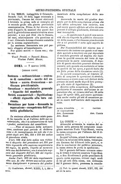 Annali della giurisprudenza italiana raccolta generale delle decisioni delle Corti di cassazione e d'appello in materia civile, criminale, commerciale, di diritto pubblico e amministrativo, e di procedura civile e penale