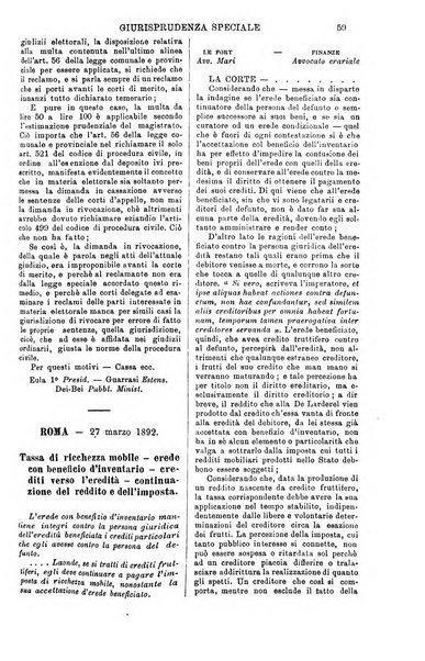 Annali della giurisprudenza italiana raccolta generale delle decisioni delle Corti di cassazione e d'appello in materia civile, criminale, commerciale, di diritto pubblico e amministrativo, e di procedura civile e penale