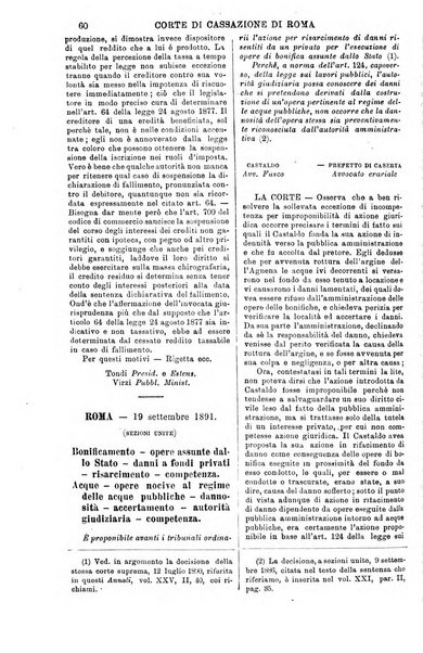 Annali della giurisprudenza italiana raccolta generale delle decisioni delle Corti di cassazione e d'appello in materia civile, criminale, commerciale, di diritto pubblico e amministrativo, e di procedura civile e penale