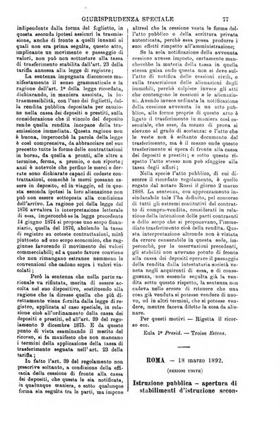 Annali della giurisprudenza italiana raccolta generale delle decisioni delle Corti di cassazione e d'appello in materia civile, criminale, commerciale, di diritto pubblico e amministrativo, e di procedura civile e penale