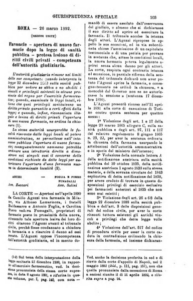 Annali della giurisprudenza italiana raccolta generale delle decisioni delle Corti di cassazione e d'appello in materia civile, criminale, commerciale, di diritto pubblico e amministrativo, e di procedura civile e penale