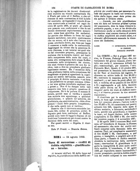 Annali della giurisprudenza italiana raccolta generale delle decisioni delle Corti di cassazione e d'appello in materia civile, criminale, commerciale, di diritto pubblico e amministrativo, e di procedura civile e penale