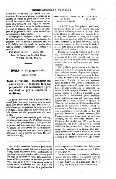 Annali della giurisprudenza italiana raccolta generale delle decisioni delle Corti di cassazione e d'appello in materia civile, criminale, commerciale, di diritto pubblico e amministrativo, e di procedura civile e penale