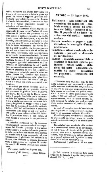 Annali della giurisprudenza italiana raccolta generale delle decisioni delle Corti di cassazione e d'appello in materia civile, criminale, commerciale, di diritto pubblico e amministrativo, e di procedura civile e penale