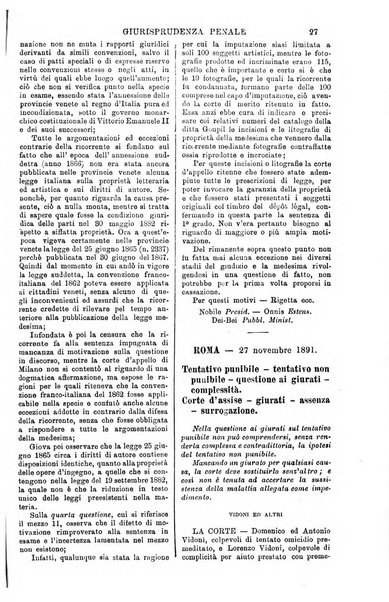 Annali della giurisprudenza italiana raccolta generale delle decisioni delle Corti di cassazione e d'appello in materia civile, criminale, commerciale, di diritto pubblico e amministrativo, e di procedura civile e penale