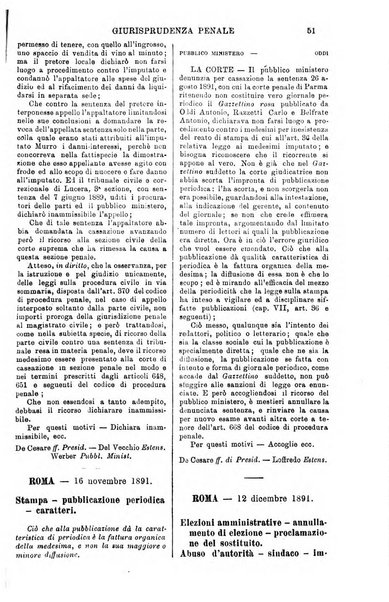 Annali della giurisprudenza italiana raccolta generale delle decisioni delle Corti di cassazione e d'appello in materia civile, criminale, commerciale, di diritto pubblico e amministrativo, e di procedura civile e penale