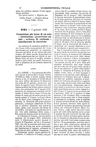 Annali della giurisprudenza italiana raccolta generale delle decisioni delle Corti di cassazione e d'appello in materia civile, criminale, commerciale, di diritto pubblico e amministrativo, e di procedura civile e penale