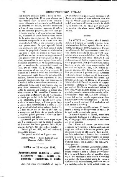 Annali della giurisprudenza italiana raccolta generale delle decisioni delle Corti di cassazione e d'appello in materia civile, criminale, commerciale, di diritto pubblico e amministrativo, e di procedura civile e penale