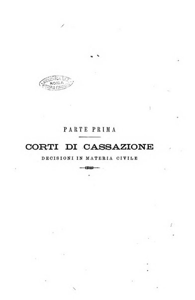 Annali della giurisprudenza italiana raccolta generale delle decisioni delle Corti di cassazione e d'appello in materia civile, criminale, commerciale, di diritto pubblico e amministrativo, e di procedura civile e penale