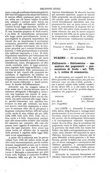 Annali della giurisprudenza italiana raccolta generale delle decisioni delle Corti di cassazione e d'appello in materia civile, criminale, commerciale, di diritto pubblico e amministrativo, e di procedura civile e penale