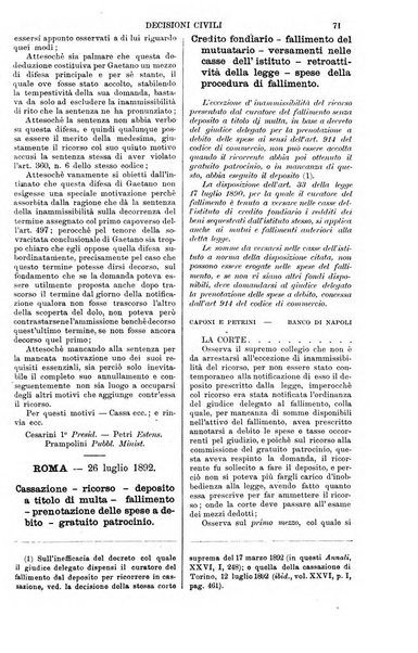 Annali della giurisprudenza italiana raccolta generale delle decisioni delle Corti di cassazione e d'appello in materia civile, criminale, commerciale, di diritto pubblico e amministrativo, e di procedura civile e penale