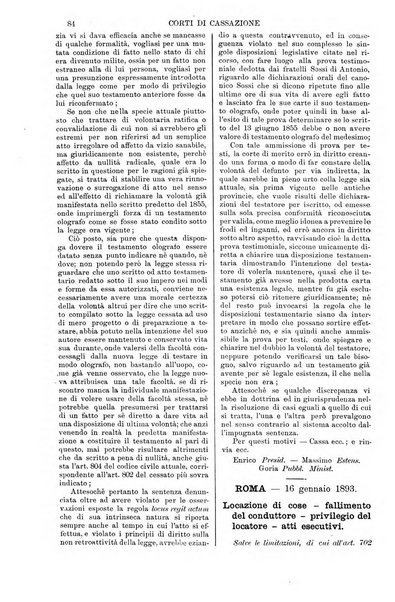 Annali della giurisprudenza italiana raccolta generale delle decisioni delle Corti di cassazione e d'appello in materia civile, criminale, commerciale, di diritto pubblico e amministrativo, e di procedura civile e penale