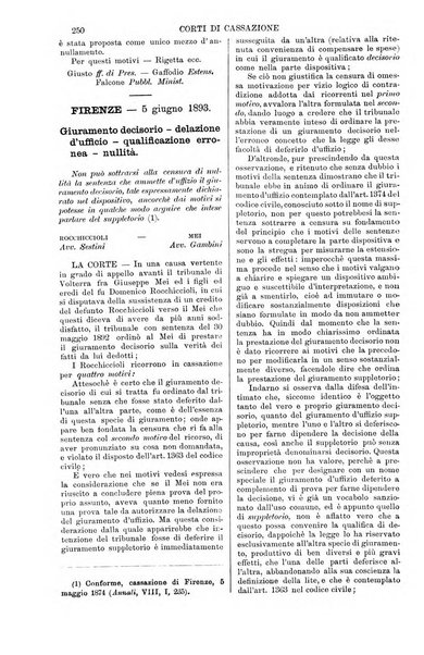 Annali della giurisprudenza italiana raccolta generale delle decisioni delle Corti di cassazione e d'appello in materia civile, criminale, commerciale, di diritto pubblico e amministrativo, e di procedura civile e penale