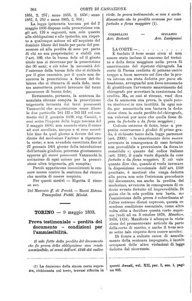 Annali della giurisprudenza italiana raccolta generale delle decisioni delle Corti di cassazione e d'appello in materia civile, criminale, commerciale, di diritto pubblico e amministrativo, e di procedura civile e penale