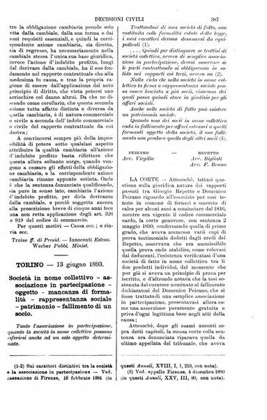 Annali della giurisprudenza italiana raccolta generale delle decisioni delle Corti di cassazione e d'appello in materia civile, criminale, commerciale, di diritto pubblico e amministrativo, e di procedura civile e penale