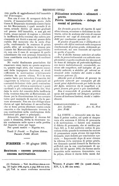 Annali della giurisprudenza italiana raccolta generale delle decisioni delle Corti di cassazione e d'appello in materia civile, criminale, commerciale, di diritto pubblico e amministrativo, e di procedura civile e penale