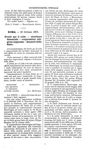 Annali della giurisprudenza italiana raccolta generale delle decisioni delle Corti di cassazione e d'appello in materia civile, criminale, commerciale, di diritto pubblico e amministrativo, e di procedura civile e penale