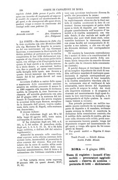 Annali della giurisprudenza italiana raccolta generale delle decisioni delle Corti di cassazione e d'appello in materia civile, criminale, commerciale, di diritto pubblico e amministrativo, e di procedura civile e penale