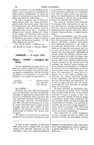 Annali della giurisprudenza italiana raccolta generale delle decisioni delle Corti di cassazione e d'appello in materia civile, criminale, commerciale, di diritto pubblico e amministrativo, e di procedura civile e penale